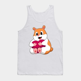 Hamster with Heart Tank Top